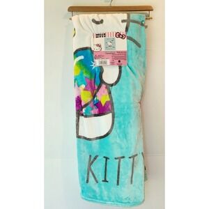 Sanrio Hello Kitty "Dream And Sparkle" Cloud Plush Throw Blanket 60x70in NWT!